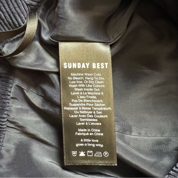 Aritzia Sunday Best Navy Lyra Corduroy Mini A-Line Skirt - Size 8 - Picture 8 of 15